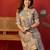 Grey print rayon kurti