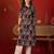 Purple print rayon kurti