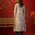 Grey print rayon kurti