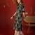 Black printed rayon kurti