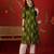Green print cotton kurti