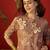 Brown print rayon kurti