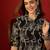 Black printed rayon kurti