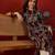 Purple print rayon kurti