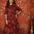 Maroon printed cotton kurti