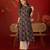 Maroon print cotton kurti