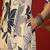 Off white print cotton kurti