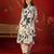 Off white print cotton kurti