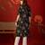 Black print rayon kurti