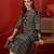 Black print cotton kurti