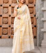 Woven Design Zari Tissue Designer Kasavu Saree