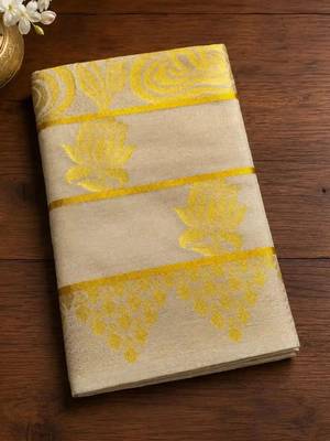 Woven Design Zari Tissue Designer Kasavu Saree 4