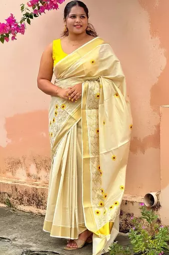 Tissue Kasavu Saree