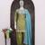 Chinon fabric green color readymade dhoti kurta suit