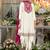 Chinon fabric white color readymade dhoti kurta suit
