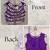 Designer purple readymade blouse with real mirror work