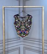 Navratri special rayon embroidered kutchi work blouse
