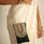 Green satin sling bag