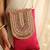 Pink satin sling bag