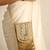 Ochre satin sling bag
