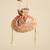 Peach satin potli bag