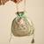 Mint satin potli bag
