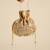 Beige satin potli bag