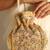 Beige satin potli bag