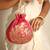 Pink satin potli bag