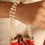 Red satin potli bag