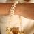 Beige satin potli bag