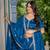 Steel Rama Sequined Lehenga Choli with dupatta