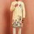 Men polystar & satin silk beads & embroidered work kurta set