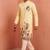 Men polystar & satin silk beads & embroidered work kurta set