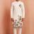 Men polystar & satin silk beads & embroidered work kurta set