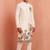 Men polystar & satin silk beads & embroidered work kurta set