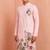 Men polystar & satin silk beads & embroidered work kurta set