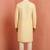 Men polystar & satin silk beads & embroidered work kurta set