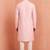 Men polystar & satin silk beads & embroidered work kurta set