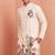 Men polystar & satin silk beads & embroidered work kurta set