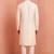 Men polystar & satin silk beads & embroidered work kurta set