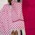 White cotton poly printed farshi salwar set