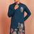 Men polystar & satin silk beads & embroidered work kurta set