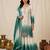 Multicolor faux georgette embroidered palazzo set