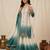 Multicolor faux georgette embroidered palazzo set