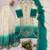 Multicolor faux georgette embroidered palazzo set