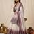 Multicolor faux georgette embroidered palazzo set