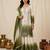 Multicolor faux georgette embroidered palazzo set
