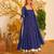 Blue faux georgette embroidered palazzo set