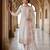 Off-white silk blend embroidered kurta set